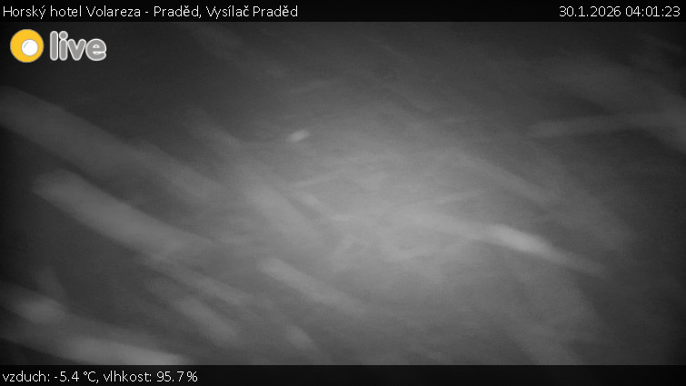 Horský hotel Volareza - Praděd - Vysílač Praděd - 30.1.2026 v 04:01