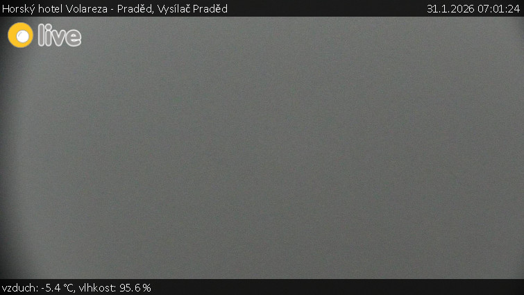 Horský hotel Volareza - Praděd - Vysílač Praděd - 31.1.2026 v 07:01