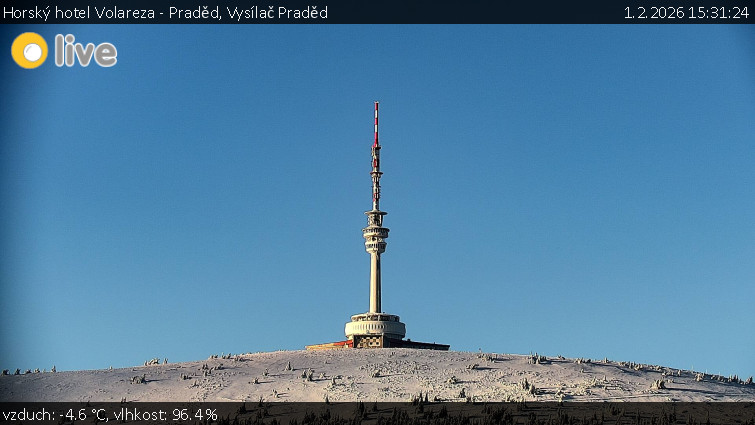 Horský hotel Volareza - Praděd - Vysílač Praděd - 1.2.2026 v 15:31