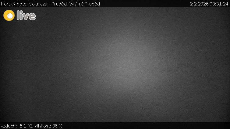 Horský hotel Volareza - Praděd - Vysílač Praděd - 2.2.2026 v 03:31
