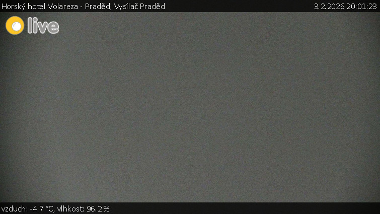 Horský hotel Volareza - Praděd - Vysílač Praděd - 3.2.2026 v 20:01