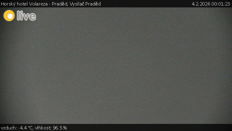 Horský hotel Volareza - Praděd - Vysílač Praděd - 4.2.2026 v 00:01