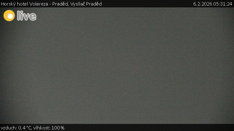 Horský hotel Volareza - Praděd - Vysílač Praděd - 6.2.2026 v 05:31