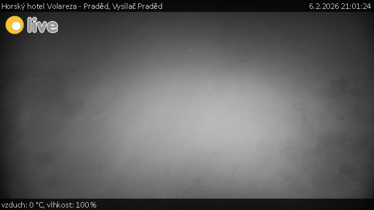 Horský hotel Volareza - Praděd - Vysílač Praděd - 6.2.2026 v 21:01