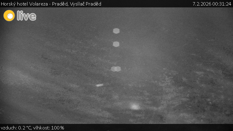 Horský hotel Volareza - Praděd - Vysílač Praděd - 7.2.2026 v 00:31