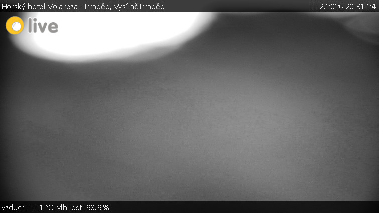 Horský hotel Volareza - Praděd - Vysílač Praděd - 11.2.2026 v 20:31