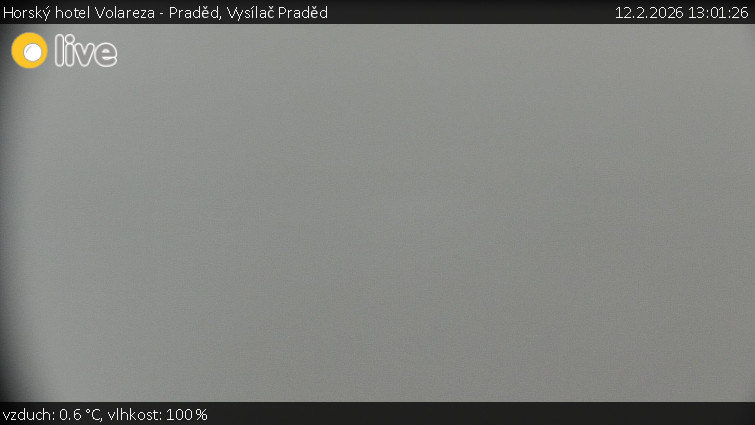 Horský hotel Volareza - Praděd - Vysílač Praděd - 12.2.2026 v 13:01