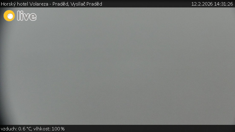 Horský hotel Volareza - Praděd - Vysílač Praděd - 12.2.2026 v 14:31