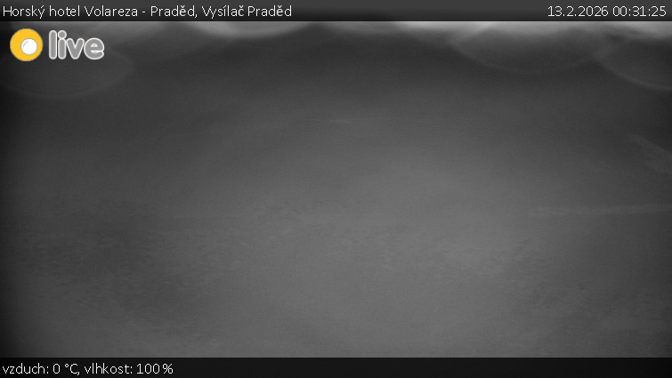 Horský hotel Volareza - Praděd - Vysílač Praděd - 13.2.2026 v 00:31