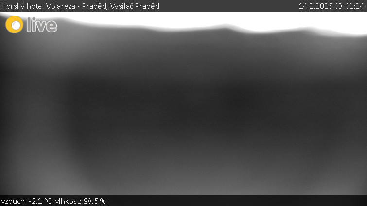 Horský hotel Volareza - Praděd - Vysílač Praděd - 14.2.2026 v 03:01
