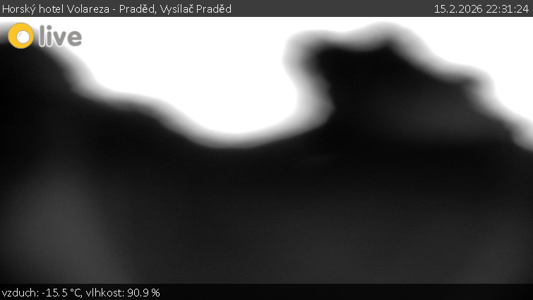 Horský hotel Volareza - Praděd - Vysílač Praděd - 15.2.2026 v 22:31