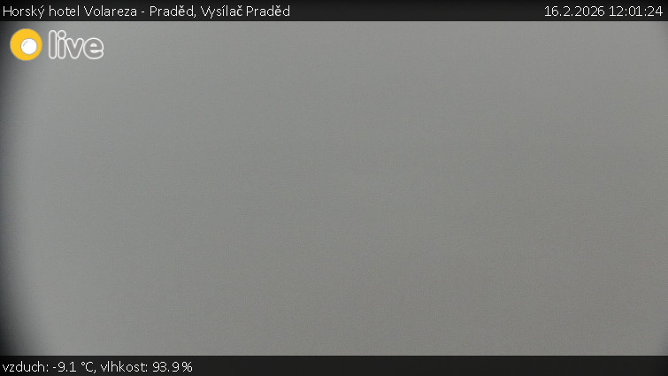 Horský hotel Volareza - Praděd - Vysílač Praděd - 16.2.2026 v 12:01