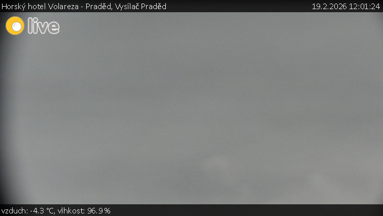 Horský hotel Volareza - Praděd - Vysílač Praděd - 19.2.2026 v 12:01
