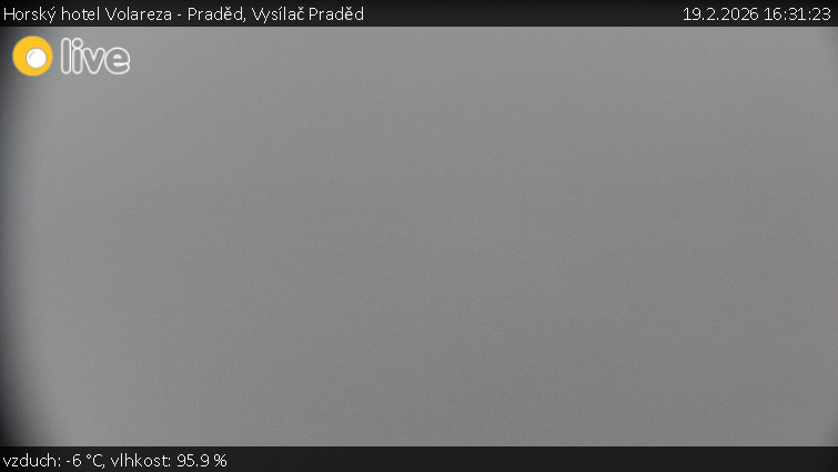 Horský hotel Volareza - Praděd - Vysílač Praděd - 19.2.2026 v 16:31