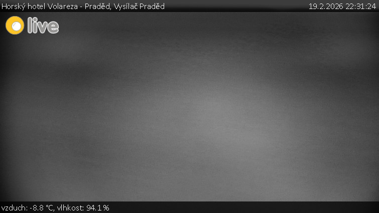 Horský hotel Volareza - Praděd - Vysílač Praděd - 19.2.2026 v 22:31