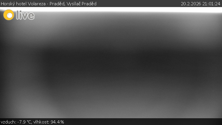 Horský hotel Volareza - Praděd - Vysílač Praděd - 20.2.2026 v 21:01