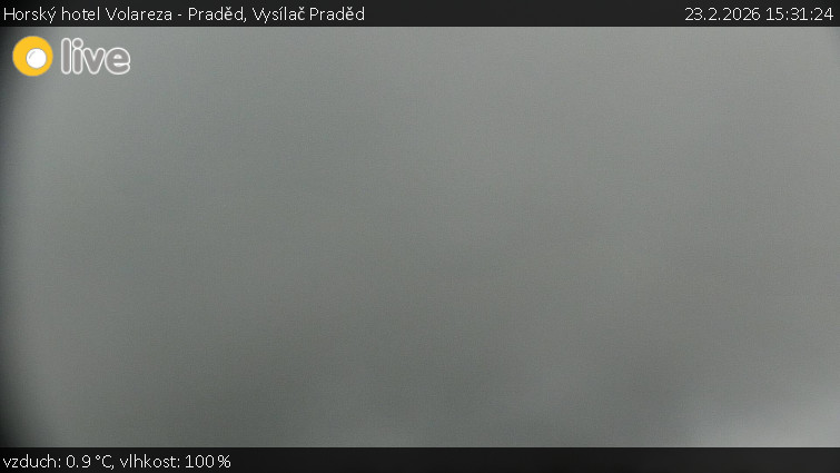 Horský hotel Volareza - Praděd - Vysílač Praděd - 23.2.2026 v 15:31