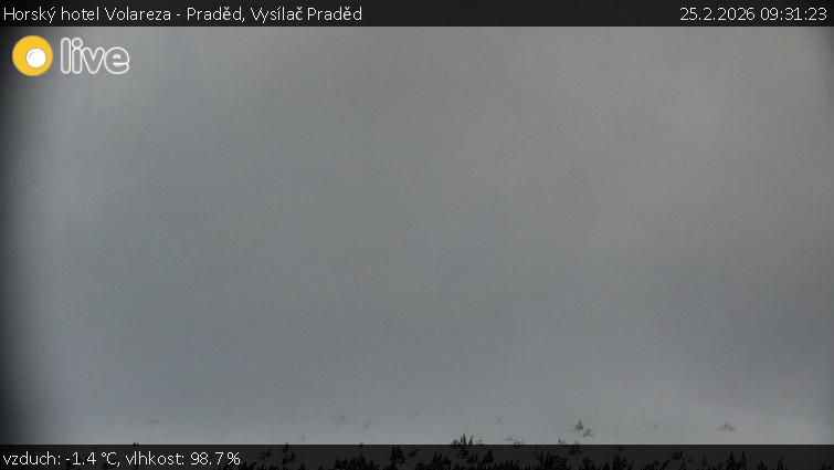 Horský hotel Volareza - Praděd - Vysílač Praděd - 25.2.2026 v 09:31