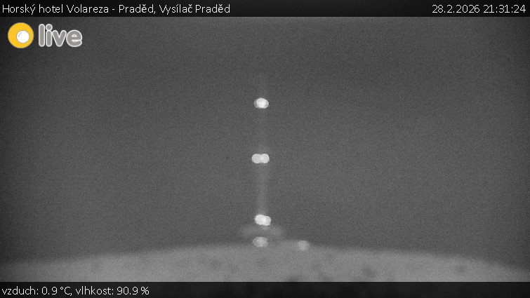 Horský hotel Volareza - Praděd - Vysílač Praděd - 28.2.2026 v 21:31