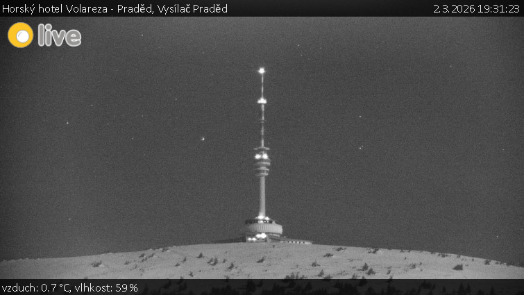 Horský hotel Volareza - Praděd - Vysílač Praděd - 2.3.2026 v 19:31