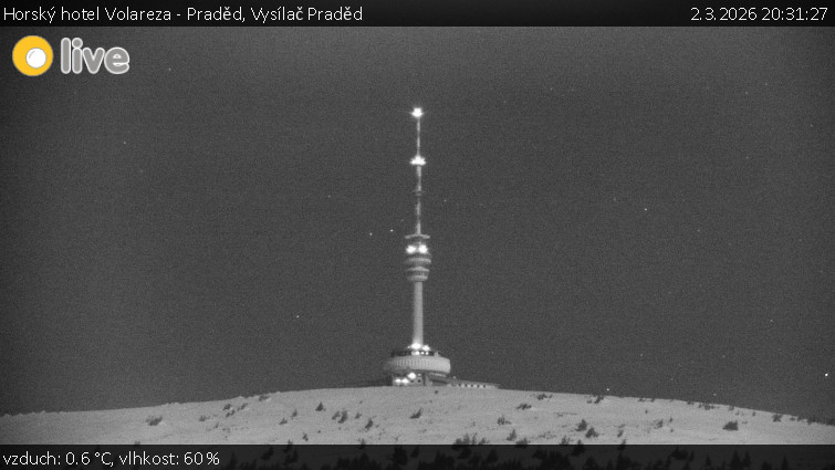 Horský hotel Volareza - Praděd - Vysílač Praděd - 2.3.2026 v 20:31