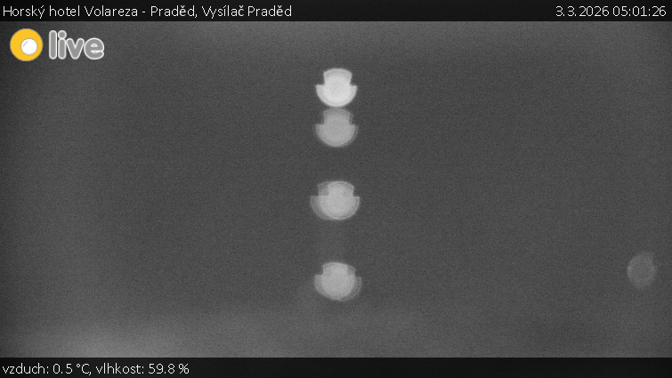 Horský hotel Volareza - Praděd - Vysílač Praděd - 3.3.2026 v 05:01