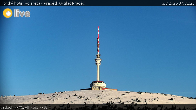 Horský hotel Volareza - Praděd - Vysílač Praděd - 3.3.2026 v 07:31