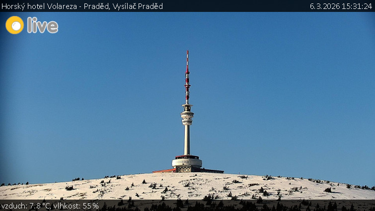 Horský hotel Volareza - Praděd - Vysílač Praděd - 6.3.2026 v 15:31