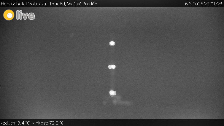 Horský hotel Volareza - Praděd - Vysílač Praděd - 6.3.2026 v 22:01
