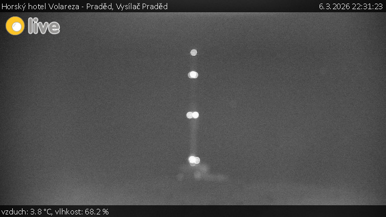 Horský hotel Volareza - Praděd - Vysílač Praděd - 6.3.2026 v 22:31