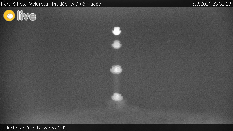 Horský hotel Volareza - Praděd - Vysílač Praděd - 6.3.2026 v 23:31