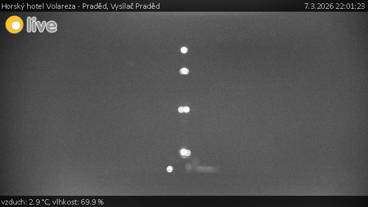 Horský hotel Volareza - Praděd - Vysílač Praděd - 7.3.2026 v 22:01
