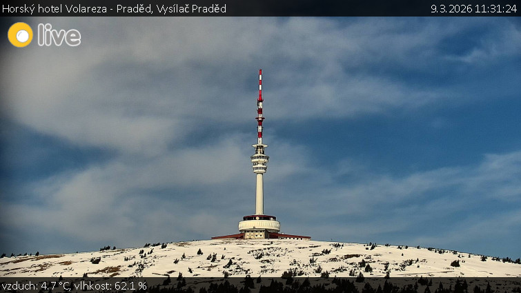 Horský hotel Volareza - Praděd - Vysílač Praděd - 9.3.2026 v 11:31
