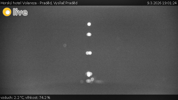 Horský hotel Volareza - Praděd - Vysílač Praděd - 9.3.2026 v 19:01