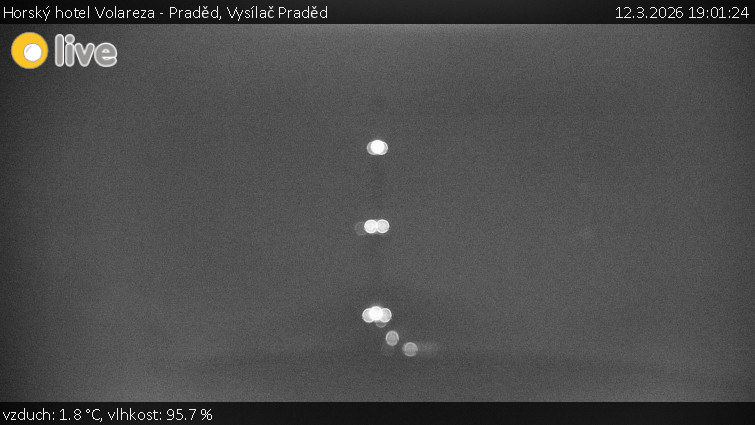 Horský hotel Volareza - Praděd - Vysílač Praděd - 12.3.2026 v 19:01