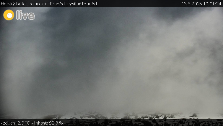 Horský hotel Volareza - Praděd - Vysílač Praděd - 13.3.2026 v 10:01