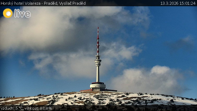 Horský hotel Volareza - Praděd - Vysílač Praděd - 13.3.2026 v 15:01
