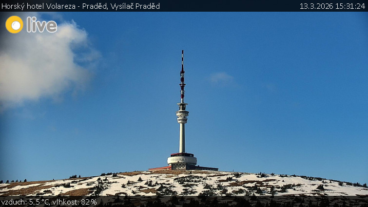 Horský hotel Volareza - Praděd - Vysílač Praděd - 13.3.2026 v 15:31