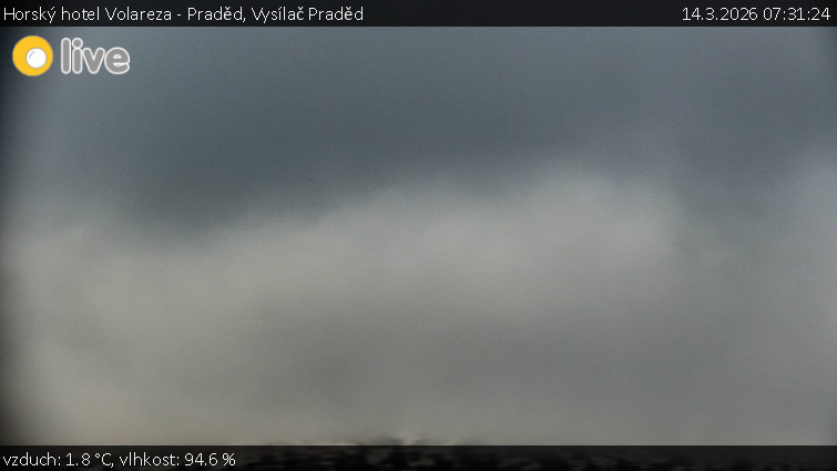 Horský hotel Volareza - Praděd - Vysílač Praděd - 14.3.2026 v 07:31