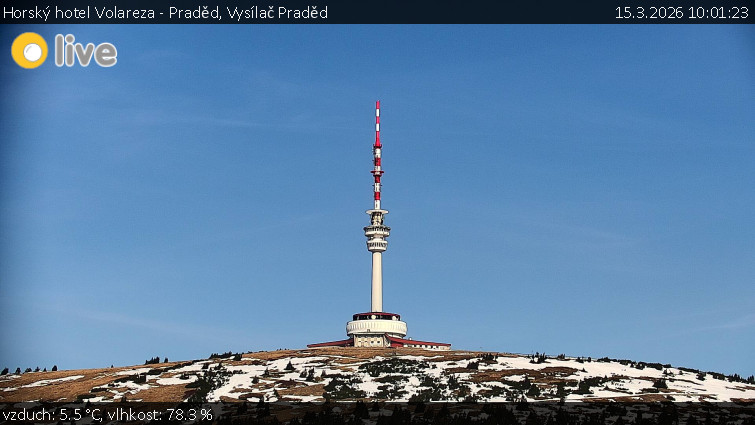 Horský hotel Volareza - Praděd - Vysílač Praděd - 15.3.2026 v 10:01