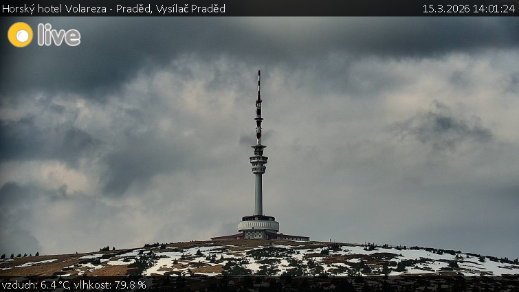 Horský hotel Volareza - Praděd - Vysílač Praděd - 15.3.2026 v 14:01