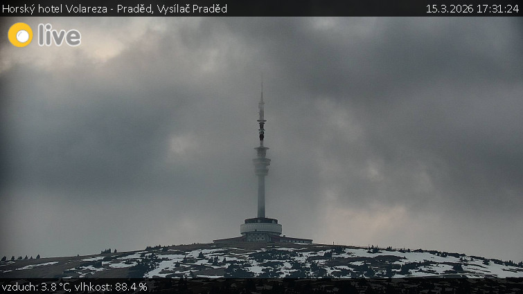 Horský hotel Volareza - Praděd - Vysílač Praděd - 15.3.2026 v 17:31