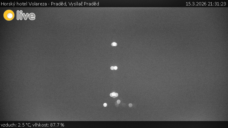 Horský hotel Volareza - Praděd - Vysílač Praděd - 15.3.2026 v 21:31