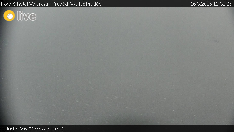 Horský hotel Volareza - Praděd - Vysílač Praděd - 16.3.2026 v 11:31