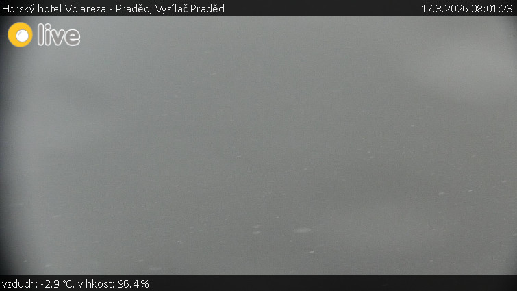Horský hotel Volareza - Praděd - Vysílač Praděd - 17.3.2026 v 08:01