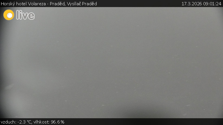 Horský hotel Volareza - Praděd - Vysílač Praděd - 17.3.2026 v 09:01