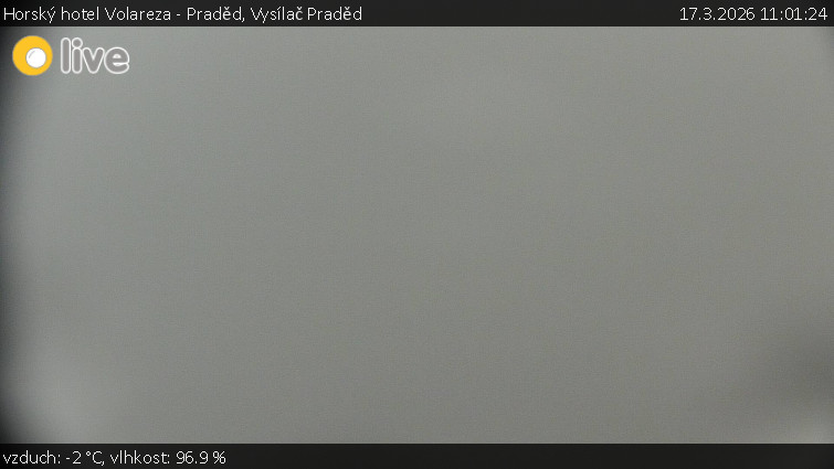 Horský hotel Volareza - Praděd - Vysílač Praděd - 17.3.2026 v 11:01