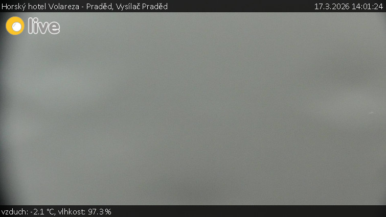Horský hotel Volareza - Praděd - Vysílač Praděd - 17.3.2026 v 14:01