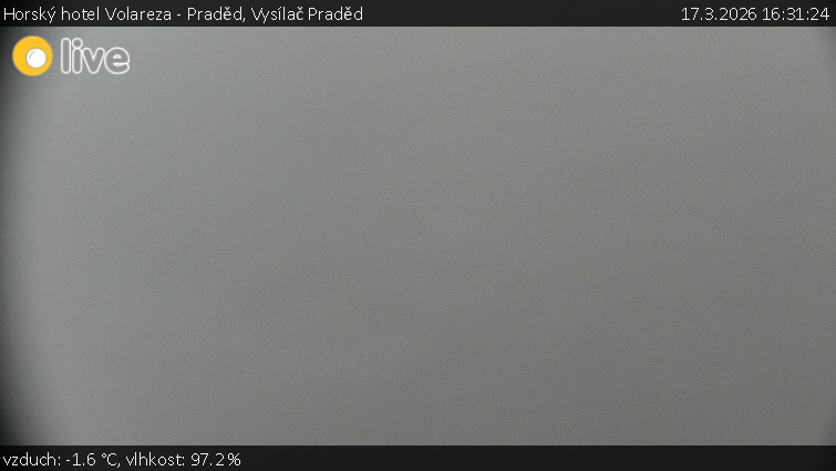 Horský hotel Volareza - Praděd - Vysílač Praděd - 17.3.2026 v 16:31