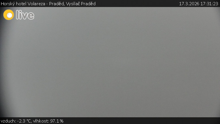 Horský hotel Volareza - Praděd - Vysílač Praděd - 17.3.2026 v 17:31
